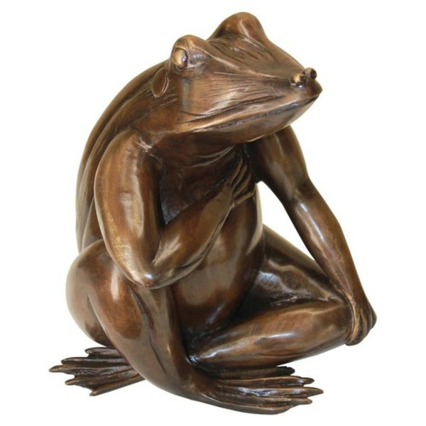 Forever in my Heart Frog Cast Bronze Garden Statue amphibian artwork